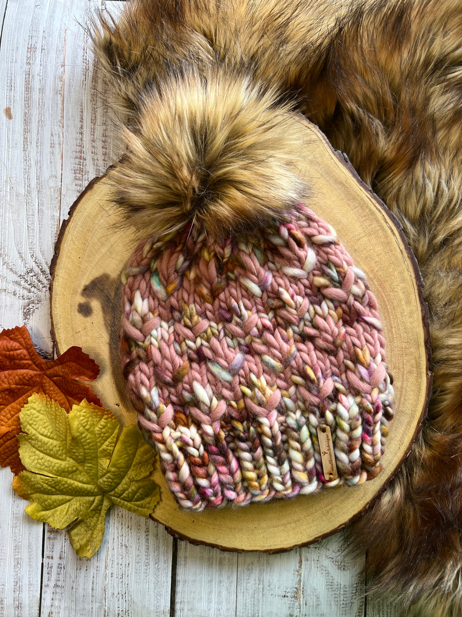 Lotus outlets Flower Beanie, Knit Hat, Merino Wool Hat, Merino Wool Toque, Luxury Knit Hat, Gifts for her, READY TO SHIP