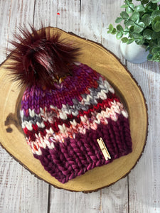 **Scrappy** LUXURY*Child- Hand-Dyed 100% Wool Knit Hat