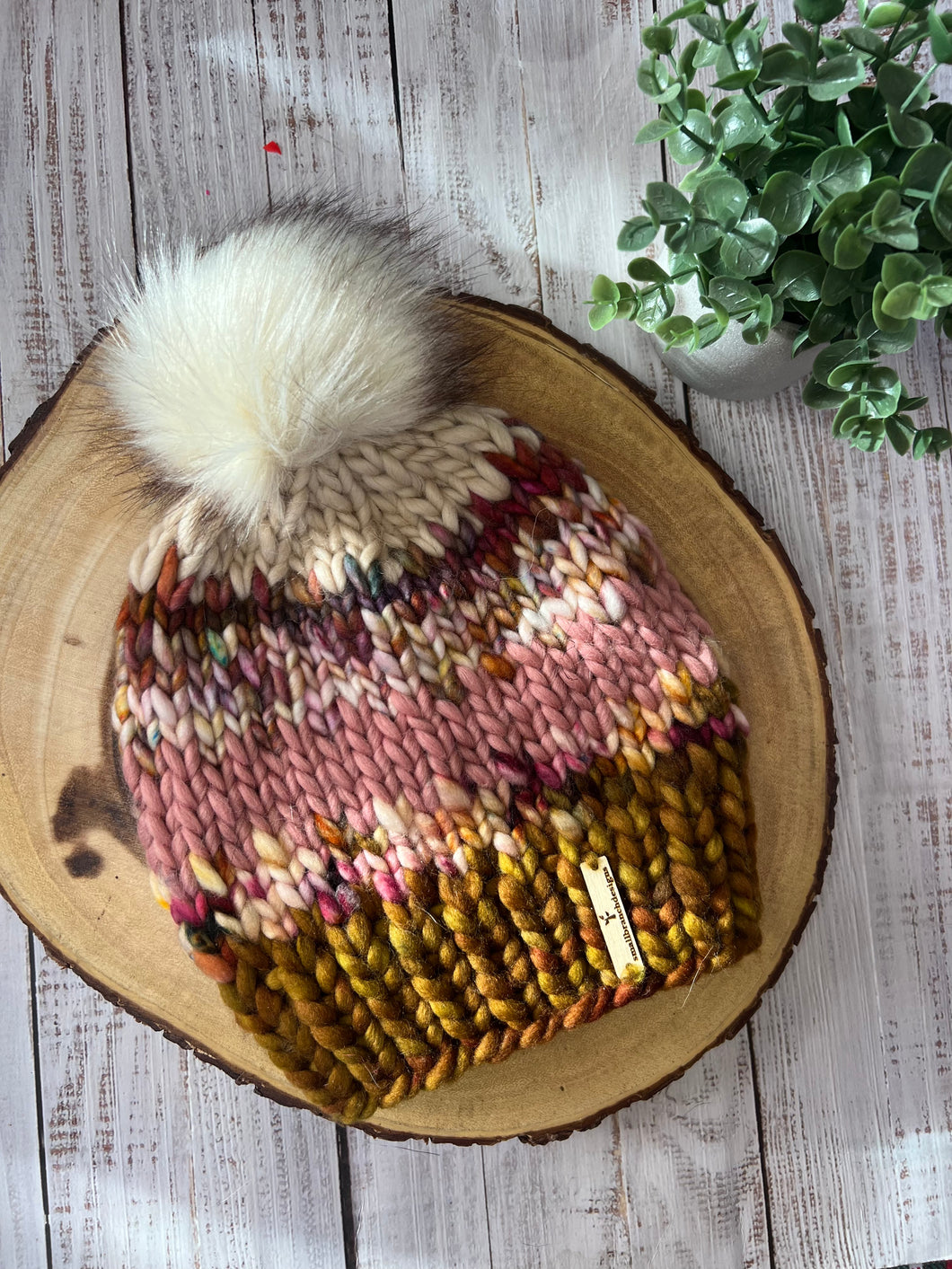 *Scrappy* LUXURY*ADULT- 100% Wool Knit Hat